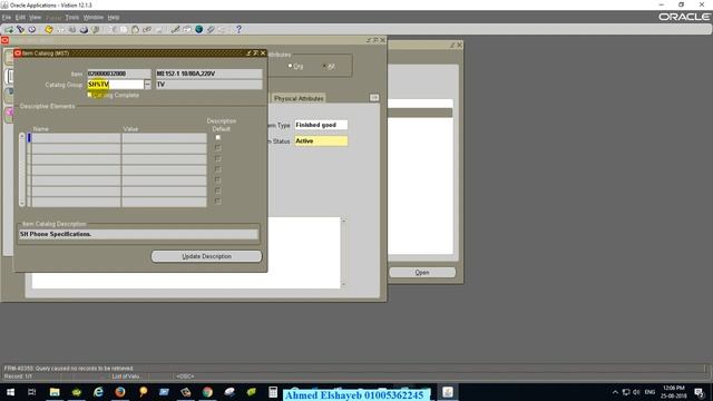 Oracle Inventory Items Catalog смотреть онлайн