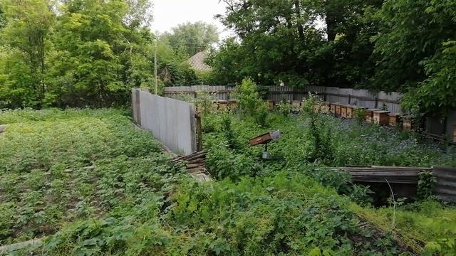 Мой участок. Опалубок 4й ряд со шлака. Фундамент дома. Пасека. Гнездо для аиста. смотреть онлайн