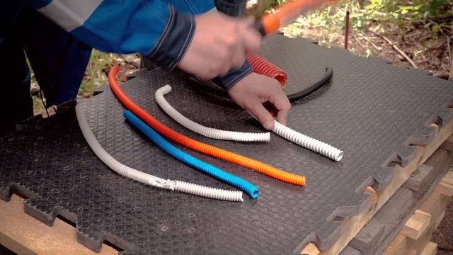 Гофра для прокладки кабеля от DKC | Тест гофры огнем смотреть онлайн