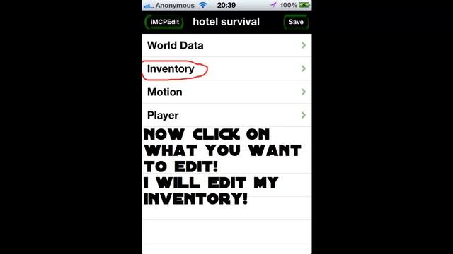 Minecraft Pocket Edition Inventory Editor смотреть онлайн