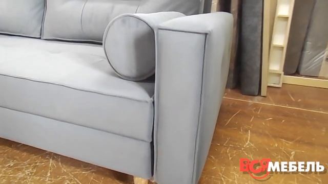 Мягкий угловой диван в стиле лофт в магазине ВсяМебель, Пенза. Обзор модели "Лофт" с креслом. смотреть онлайн