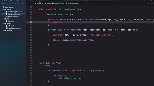 Counting Steps Using CMPedometer in SwiftUI смотреть онлайн