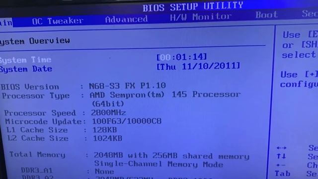 ERRO NA BIOS Press F2 or Del to run Setup, Press F1 to Load default values and continue - Resolvido смотреть онлайн