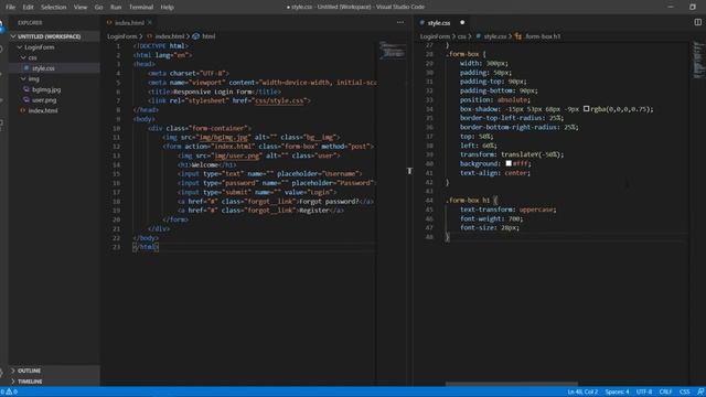 Как создать адаптивную форму авторизации на HTML и CSS / Awesome responsive login Form - HTML & CSS смотреть онлайн