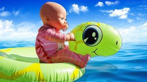 ЧЕРЕПАШКА и пупсик БЕБИ АНАБЕЛЬ! Детские мультики с игрушками. Весёлые игры и Видео куклы Baby Doll