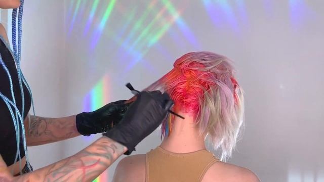 ОКРАШИВАНИЕ ВОЛОС В ОПАЛОВЫЙ БЛОНД | COLOR PRN смотреть онлайн