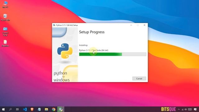 How to install python on windows 10 | step by step guide | BitsQue смотреть онлайн