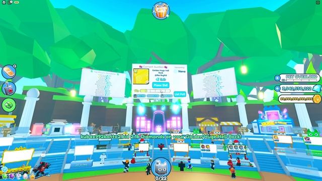 Аукцион с Huge за 1 Гем в Пет Симулятор Х Diamond Party Pet Simulator X смотреть онлайн