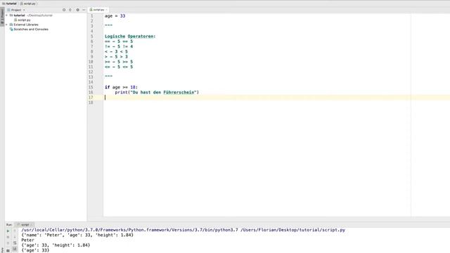 Programmieren verstehen mit Python #13 - If Else смотреть онлайн