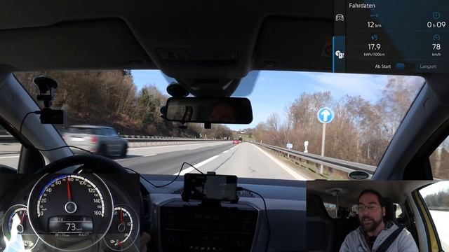 VW eUp! 2020 - Burn 50% of the battery at topspeed смотреть онлайн