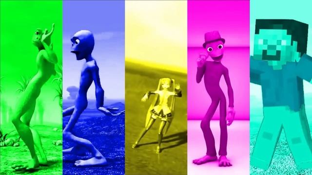 COLOR DANCE CHALLENGE Dame Tu Cosita Vs Patila Vs Ievan Polkka Vs Me Kemaste Vs Minecraft Steve