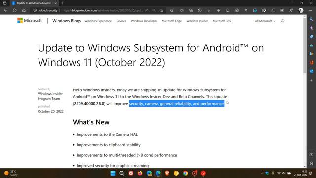Microsoft starts preparing Windows Subsystem for Android for the Windows 11 22H2 "Moment 2" update смотреть онлайн