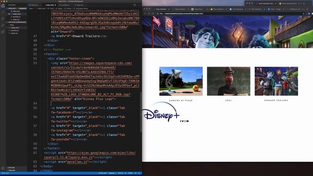 PIXAR Clone HTML CSS and JavaScript Web Development Tutorial | Responsive Parallax Website смотреть онлайн