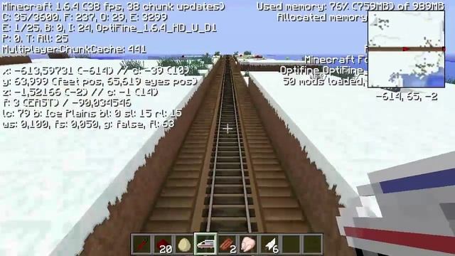 Minecraft 1.6.4 Железная дорога с модами #7 Последние видео Железной дороги смотреть онлайн