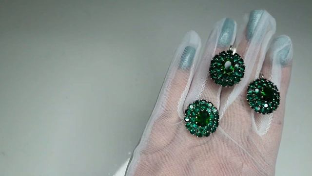 Украшения из натуральных камней. Лабрадор. Жемчуг. Аквамарин. Комплекты в серебре. смотреть онлайн