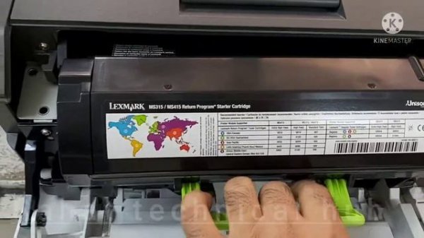 How to Remove drum and toner of Lexmark MS415dn