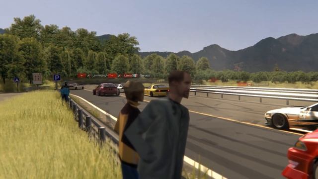 12 car tandem train at Assetto Corsa Drift Playground смотреть онлайн
