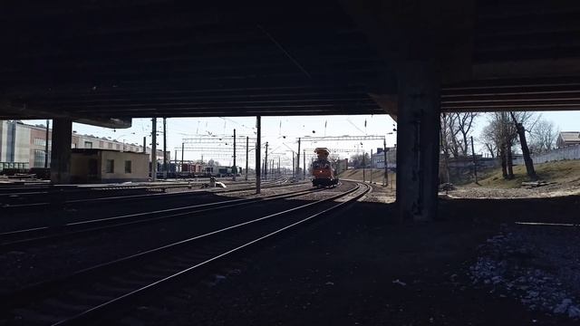 Автомотриса МПТ4-699 едет по ст.Минск-Сортировочный смотреть онлайн