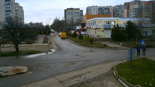 Перекрёсток в Щёлкино, 06.02.2015, ч.2 - видео с камеры 2 смотреть онлайн