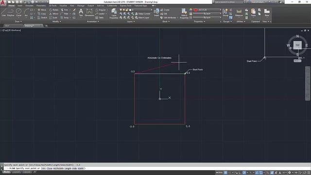 Cartesian Coordinates in AutoCAD смотреть онлайн