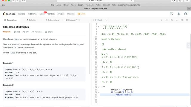 Google Coding Interview Question: Hand of Straights смотреть онлайн