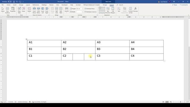 How to Split Table Cells in Word - in 1 MINUTE (HD 2020) смотреть онлайн