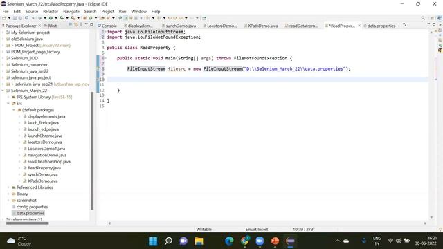 How To read the data from properties file in selenium смотреть онлайн