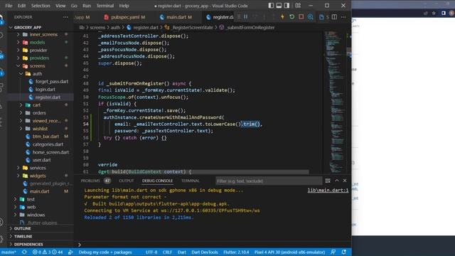 Flutter 3.0 - Firebase sign up using email and password смотреть онлайн