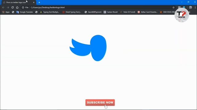Twitter logo Pure CSS Logo. No image смотреть онлайн