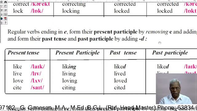 English Regular Verbs in Thamizh - Video - 44 смотреть онлайн