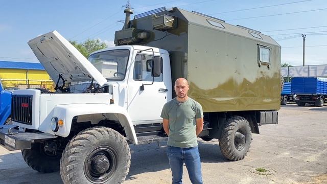 Обзор на автомобиль ГАЗ 3308 "Садко" Кунг вездеход !!! смотреть онлайн