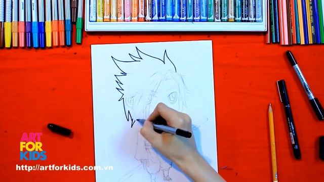 How to draw Sasuke chibi from Naruto смотреть онлайн