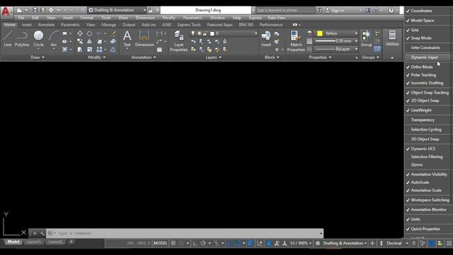 ?Dynamic input in AutoCAD? How to turn off & turn on Dynamic input in autocad смотреть онлайн