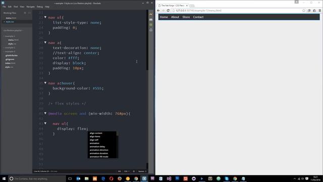 CSS Flexbox Tutorial #7 - Creating a Menu with Flexbox смотреть онлайн