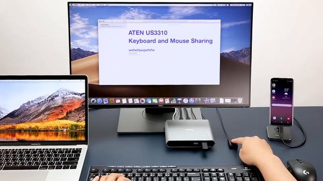 ATEN | 2-Port USB-C Dock Switch | US3310 смотреть онлайн