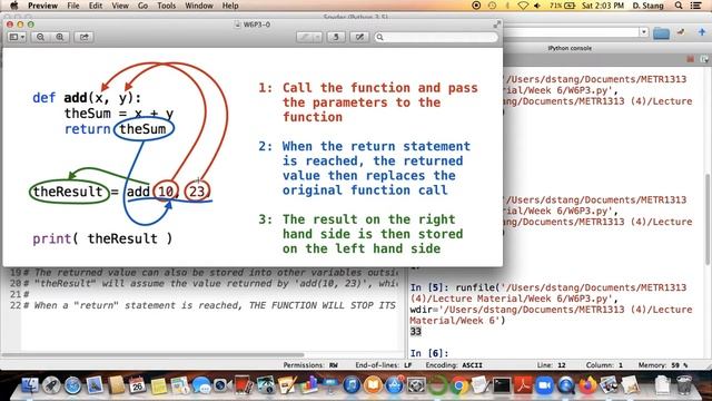 METR1313 - Week 6 - Segment 3 (p2 / 2): Retaining Returned Values From Python Functions смотреть онлайн