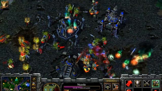 Warcraft 3 Race Gameplay - High Elves 02 - Versus 2 Computers смотреть онлайн