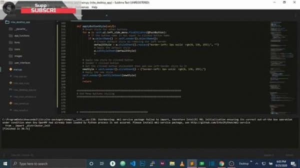 #10 Python Change Button(Active) Style on click / hover  | QTDesigner,Pyqt5,Pysid2  Modern Flat UI