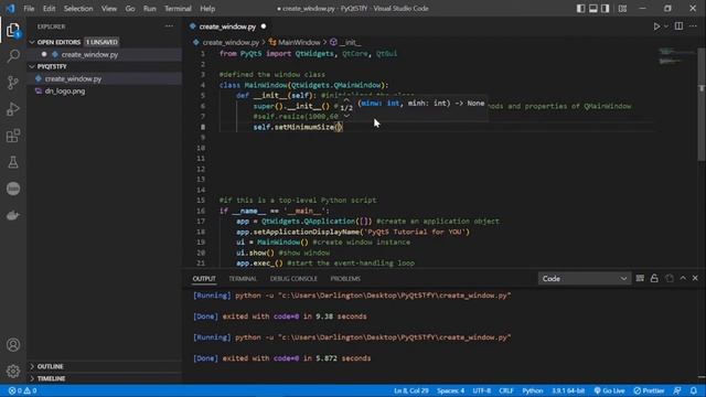 PyQt5 Tutorial #1 - Welcome & Create your first window смотреть онлайн