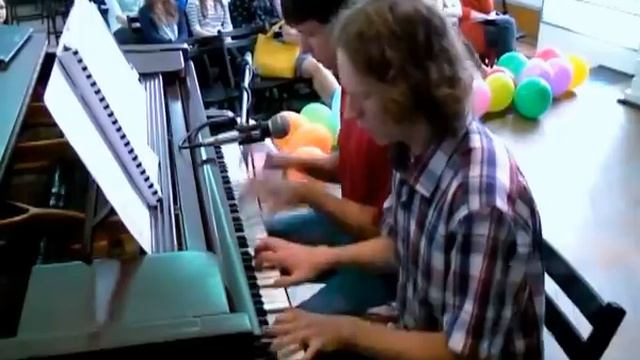 The Doors - Alabama Song (Whisky Bar) four hands piano смотреть онлайн