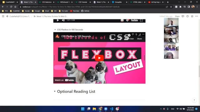 CodePath@TCU Fall 2022 Intro To Web Dev Course - Unit 1: HTML & CSS смотреть онлайн