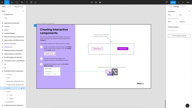 Figma Beta: Prototyping in Components смотреть онлайн