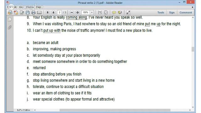 Phrasal Verbs смотреть онлайн