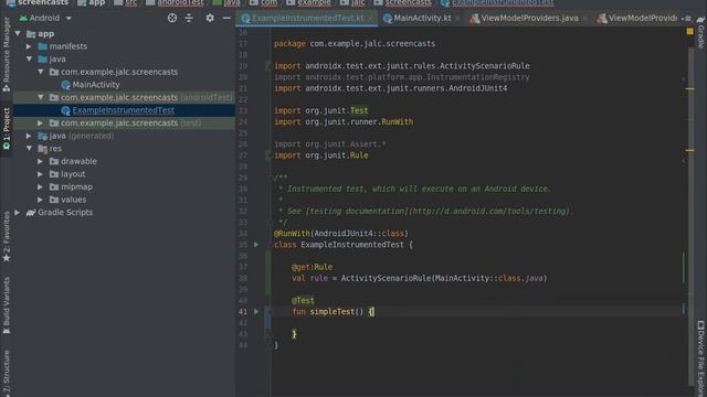 Adding a simple UI Test using Espresso on Android (Screencast #2) смотреть онлайн