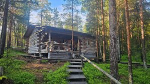 Изба в Карелии на берегу озера Пяозеро № 34