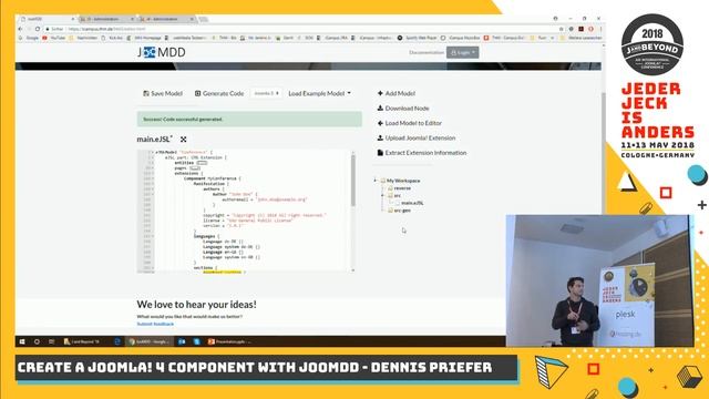 JAB18 - Create a Joomla 4 component with JooMDD смотреть онлайн