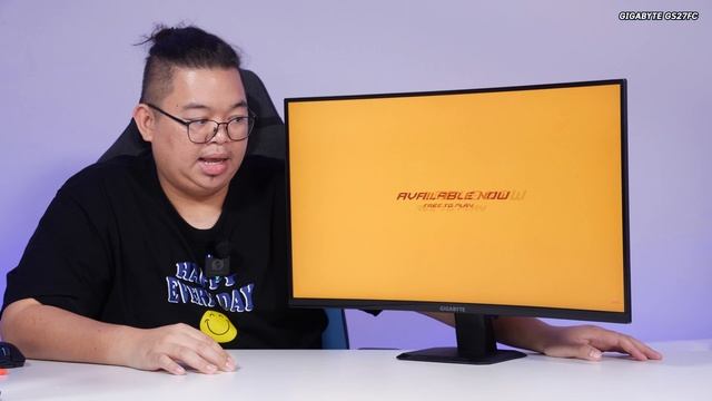 GIGABYTE GS27FC จอเกมคุ้ม 27“ โค้ง ใหญ่เต็มตา ลื่น 180Hz แต่ 5.190.-