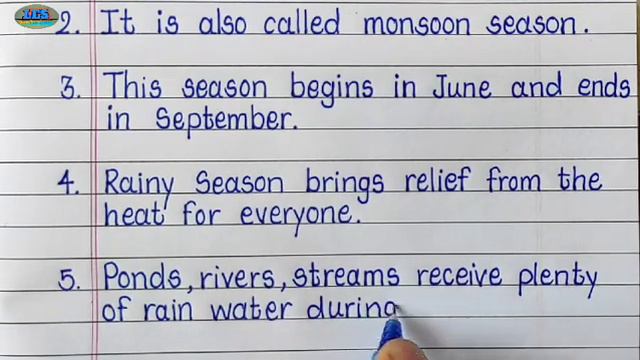 10 lines on Rainy Season in English/Rainy season 10 lines Essay in English Writing смотреть онлайн