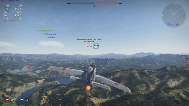 War Thunder Realistic Battles: F-86F-30 (HudsonUSCM) смотреть онлайн