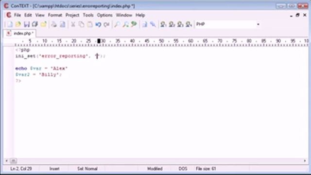 Anfänger PHP Tutorial-15 Mehr on Error Reporting смотреть онлайн